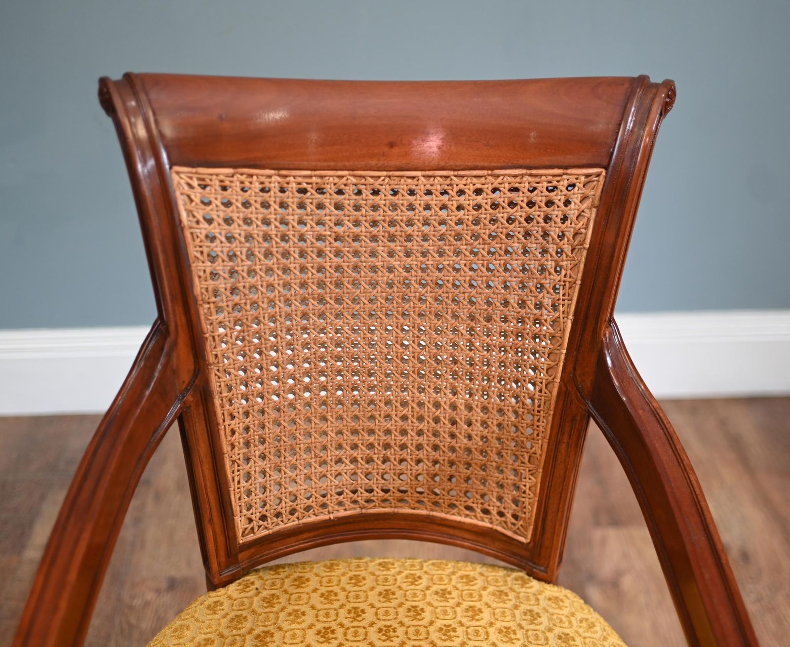 Pair Regency Arm Chairs Bergere Backs photo 1150.0