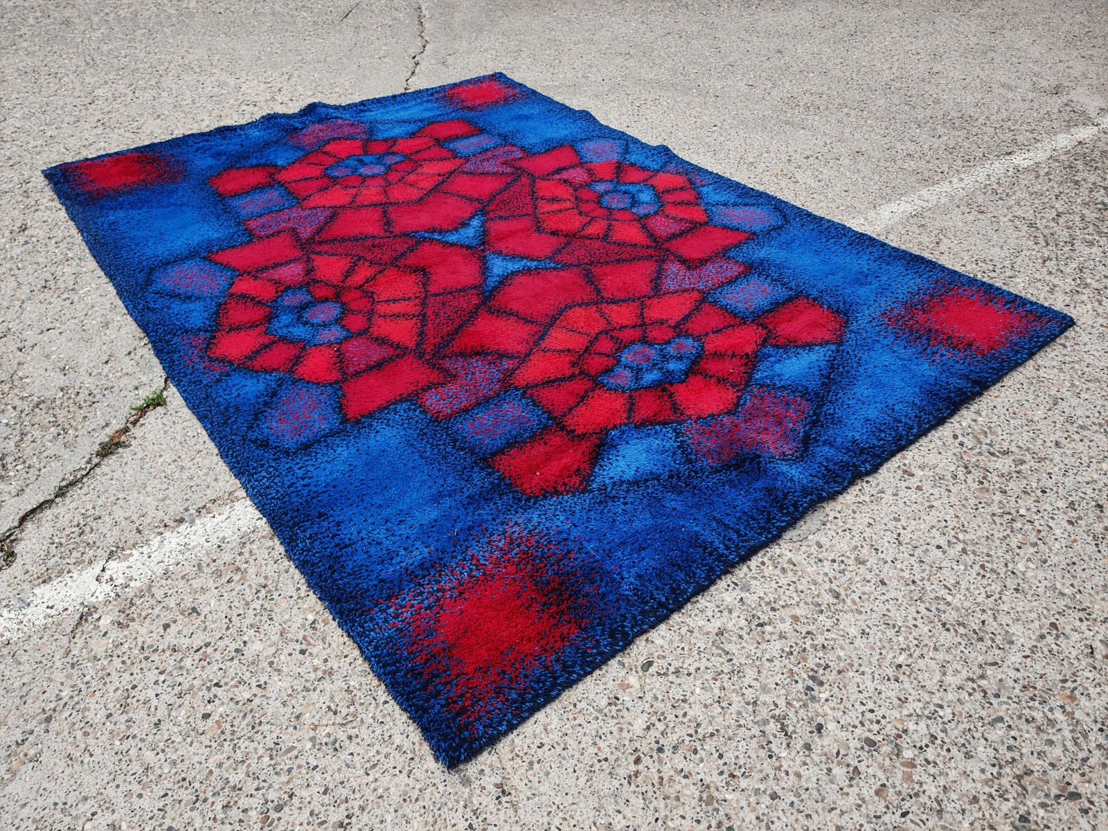 photo for sale Xxl Mid Century Modern Rug By Siegel Teppich, West Germany 1970s