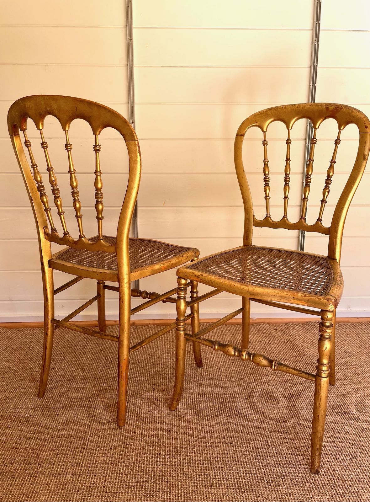 A Pair Of Giltwood Salon Chairs Circa 1870 photo Furniture