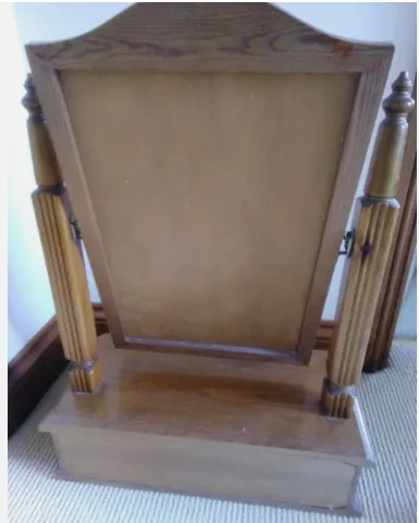 Ducal Honey Pine Victorian Bevel Glass Dressing Mirror & Drawer photo furniture