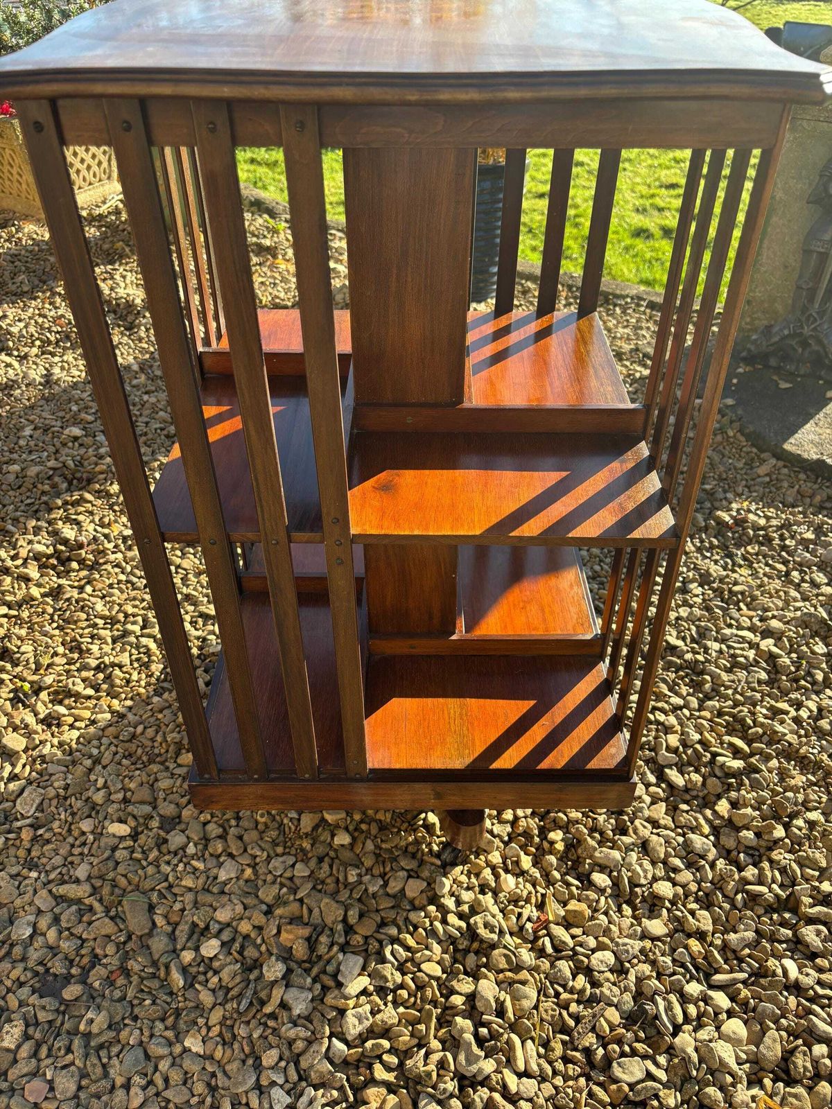 Edwardian Inlaid Mahogany Revolving Bookcase photo Furniture