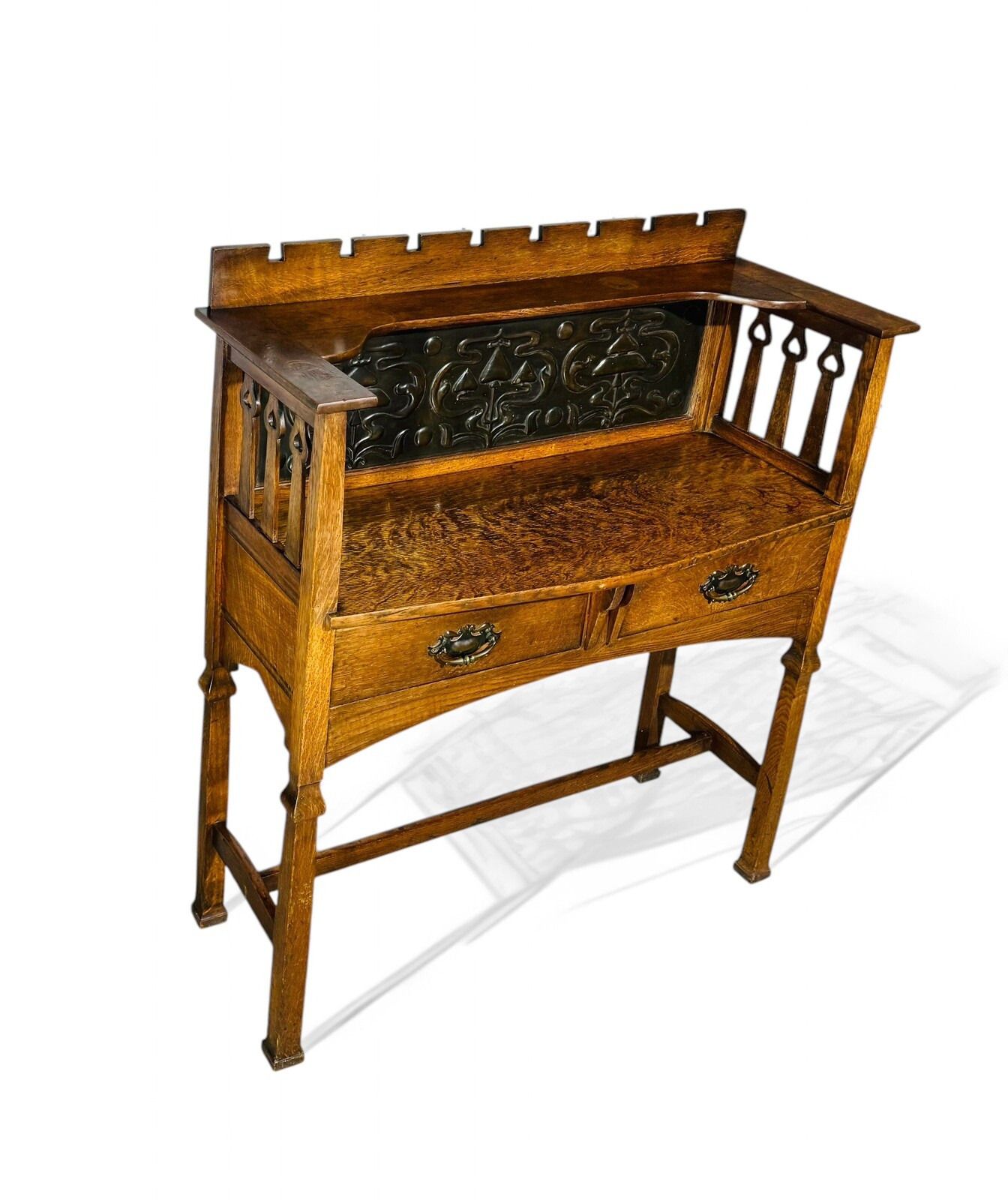 2950.0 Antique Shapland And Petter  Sideboard Hall Table C1900 Arts And Crafts photo
