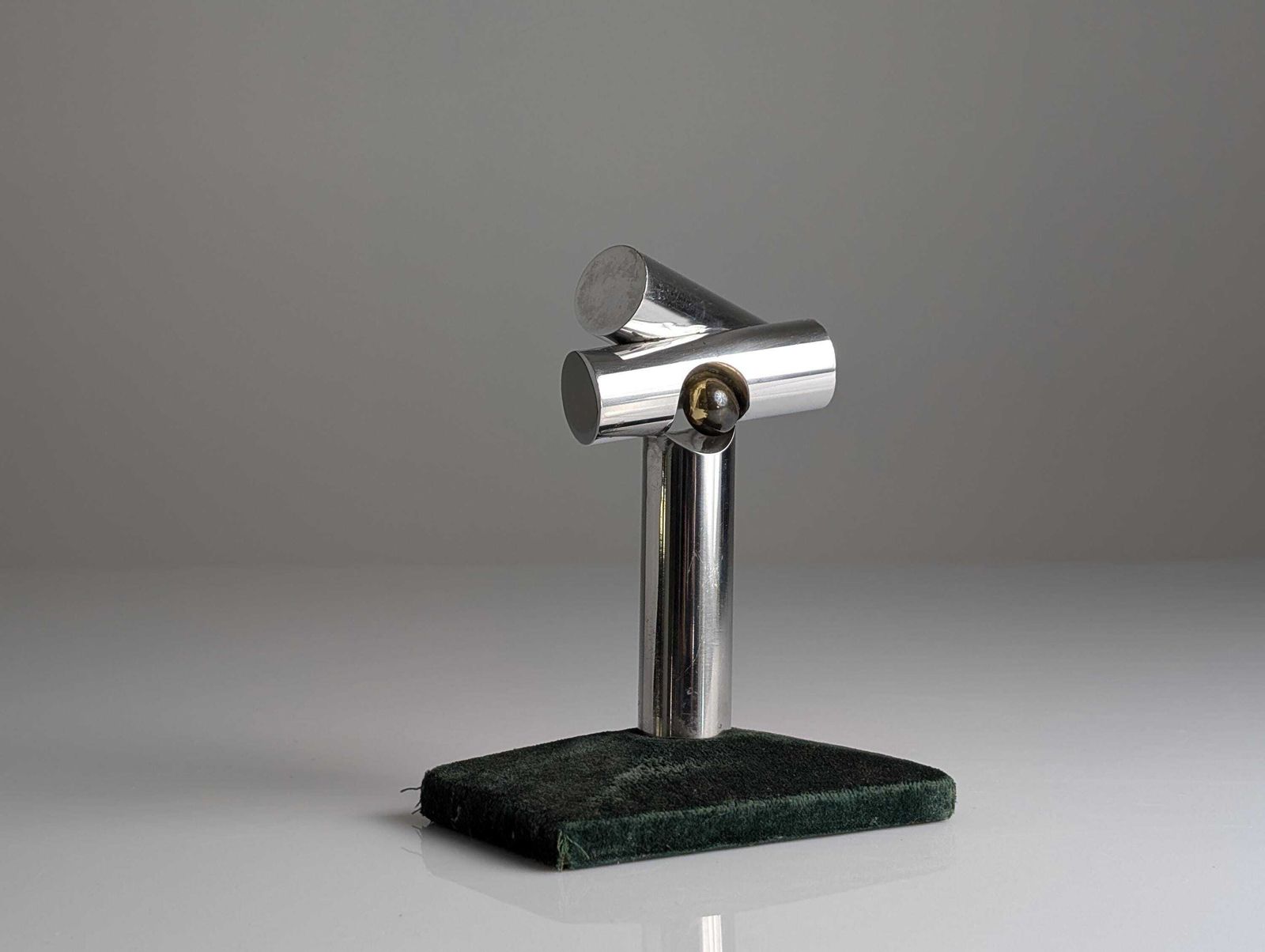 Escultura De Lorenzo Frechilla, Aluminio Y Bronce, Firmada 1970s