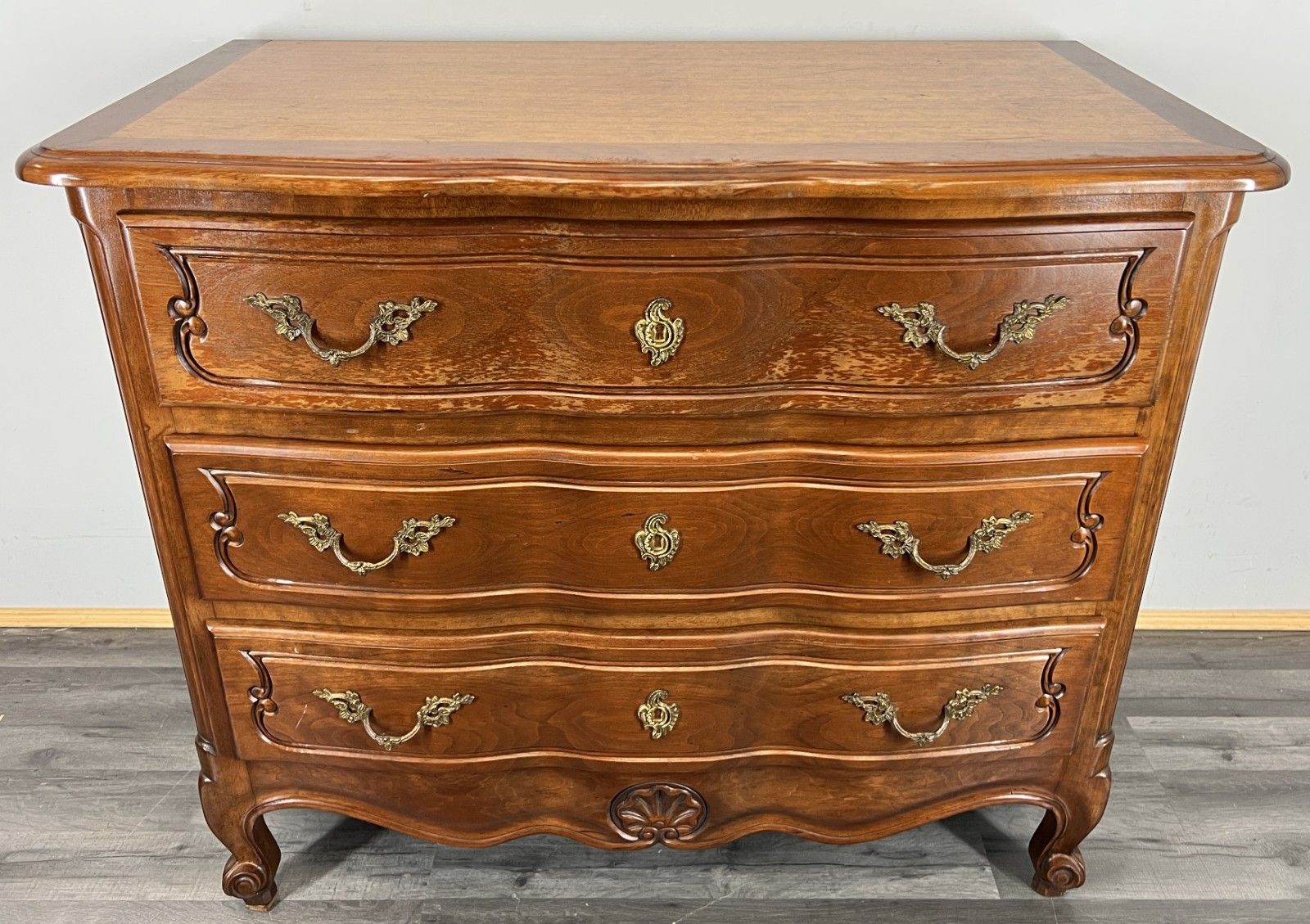 Chest Of Drawers Vintage French Louis XVI Style With 3 Drawers Cabinet Lot 4467