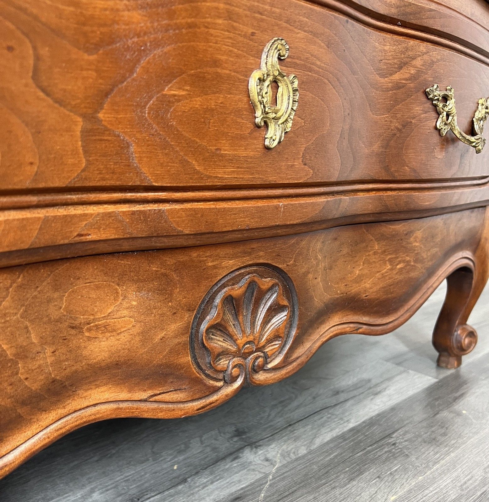 Chest Of Drawers Vintage French Louis XVI Style With 3 Drawers Cabinet Lot 4467 photo vinterior
