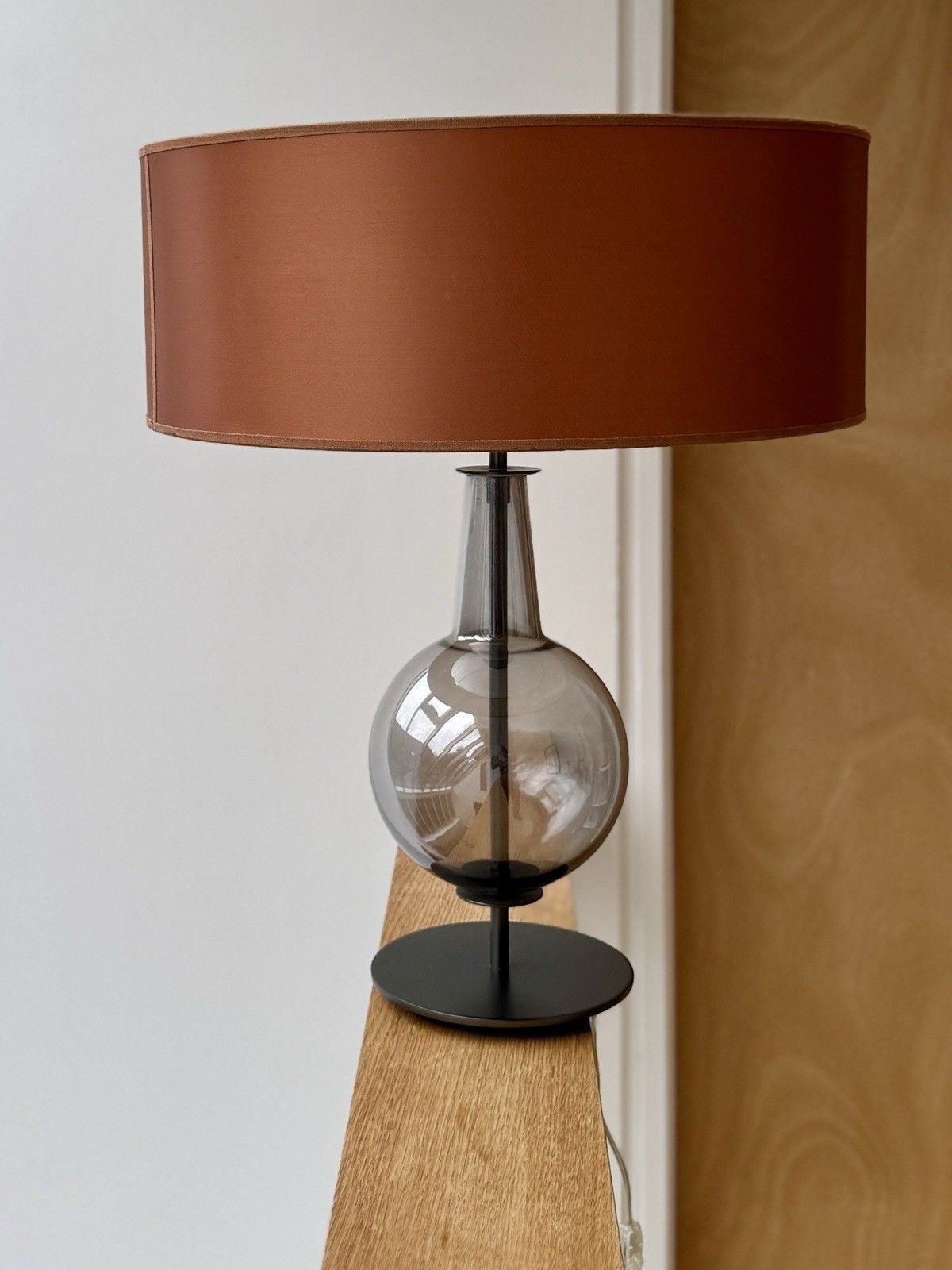 Original Desir Smoked Glass Table Lamp By Penta Designed By Gaia Bellavia 2003 photo 400.0