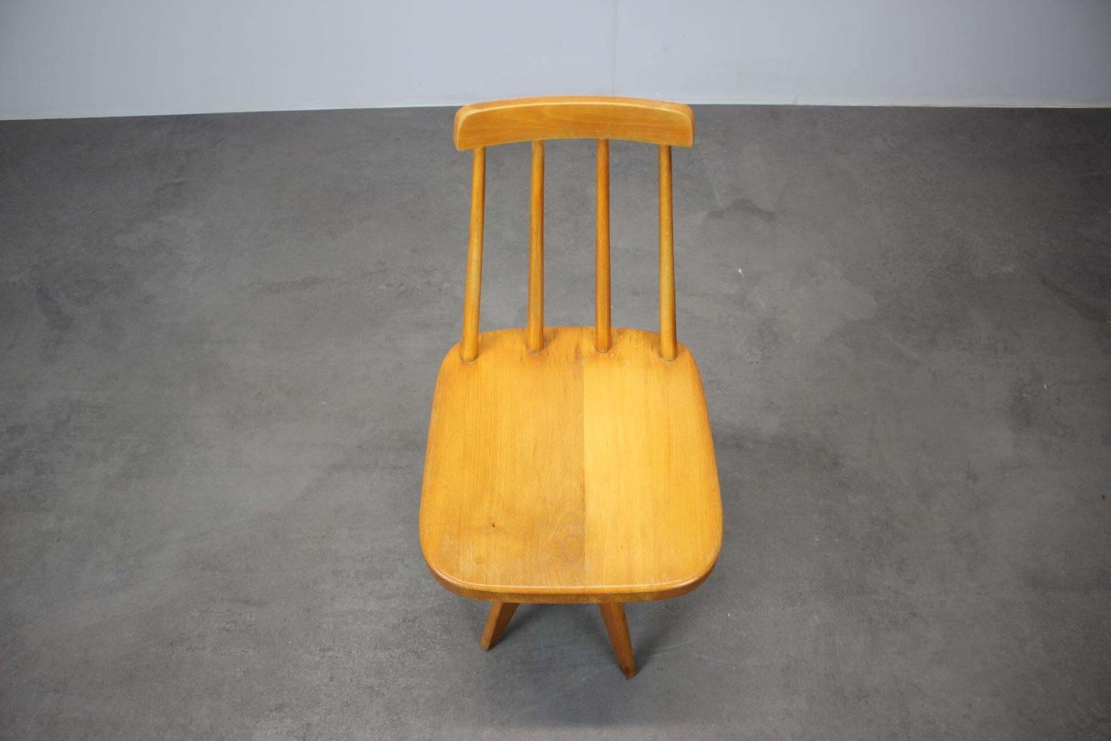 1970s  Beech Chair With Adjustable Height, Czechoslovakia photo for sale