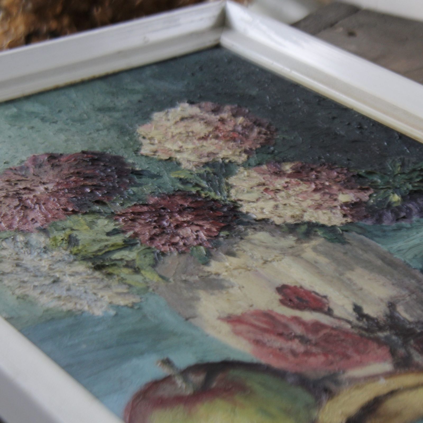 Floral Painting, Oil On Board, Signed And Dated 1960 photo buy