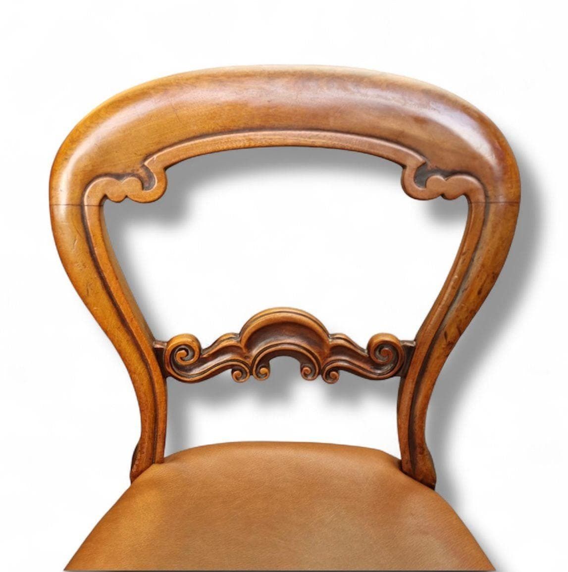 Antique Victorian Balloon Back Dining Chairs / Set Of 6  / C.1880 / Free Delivery photo vintage