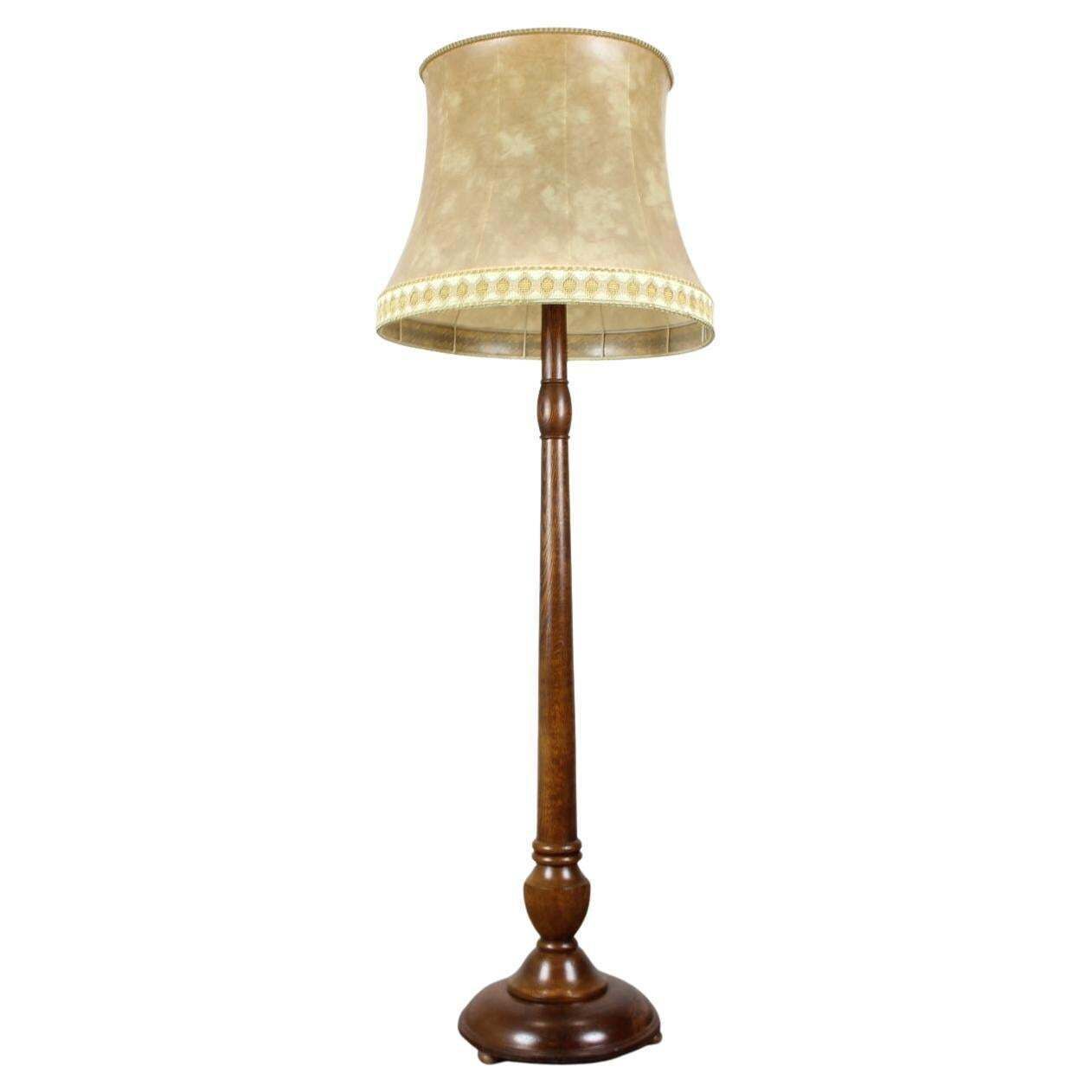 1930s Art Deco Floor Lamp, Czechoslovakia