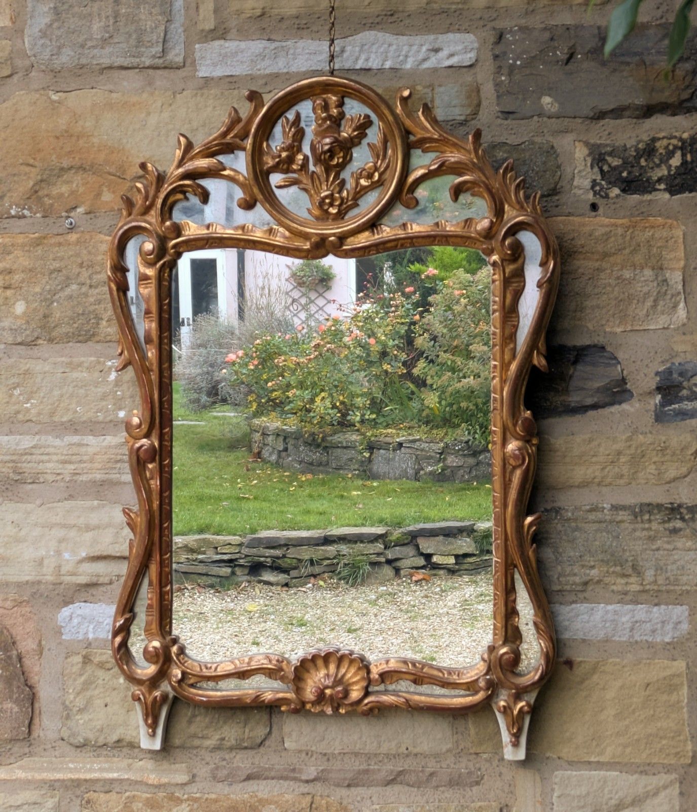 Beautiful French Baroque Wall Mirror / Pier Glass photo 485.0