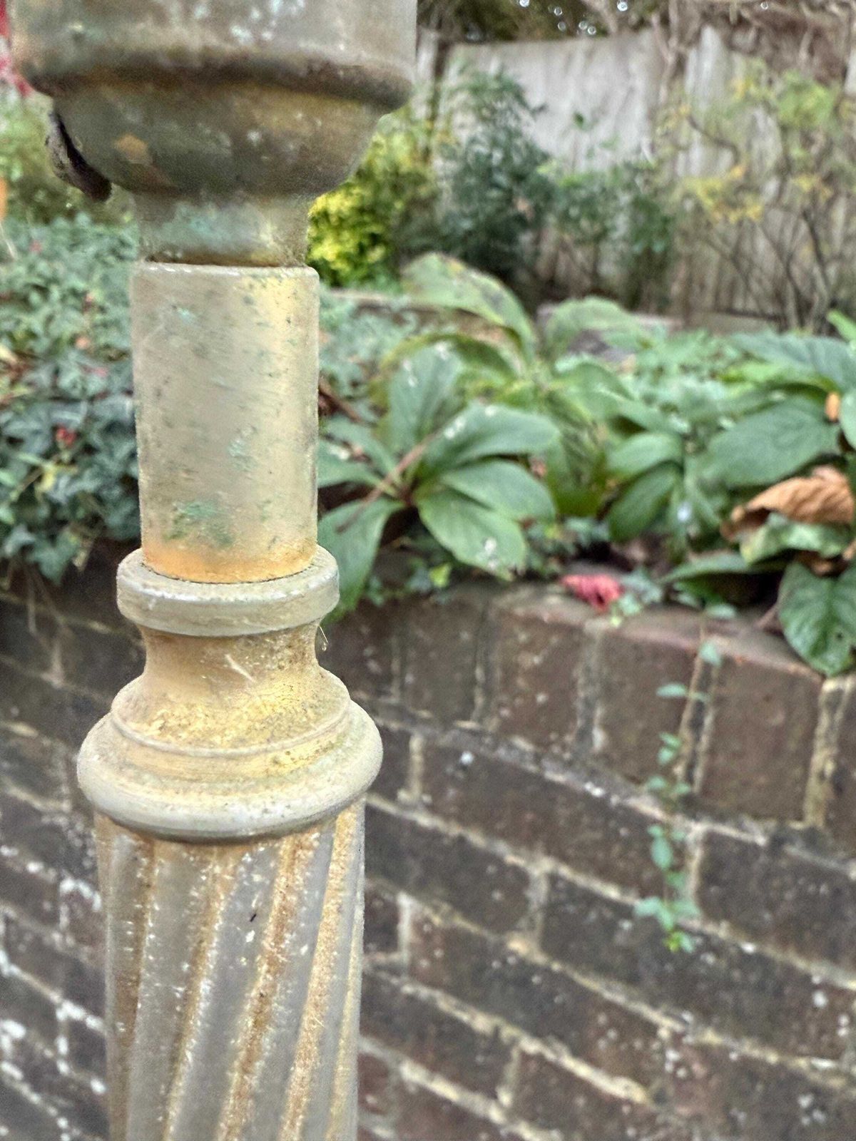 photo for sale Vintage 1950s Italian Onyx & Brass Floor Lamp – Mid Century Standing Light With Marble Base; Pat Tested And Working Vintage Floor Lamp