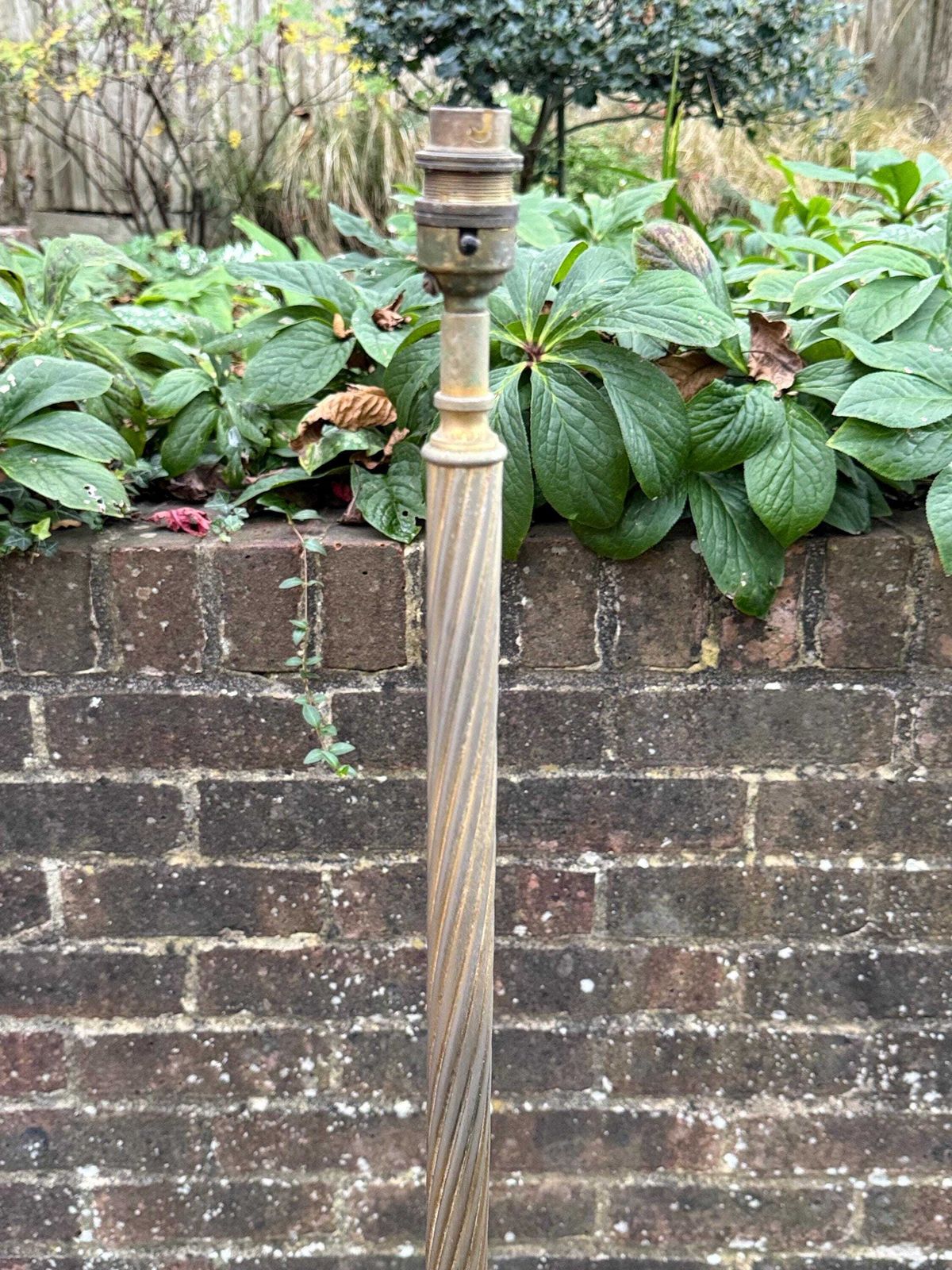 Lighting Vintage 1950s Italian Onyx & Brass Floor Lamp – Mid Century Standing Light With Marble Base; Pat Tested And Working Vintage Floor Lamp photo