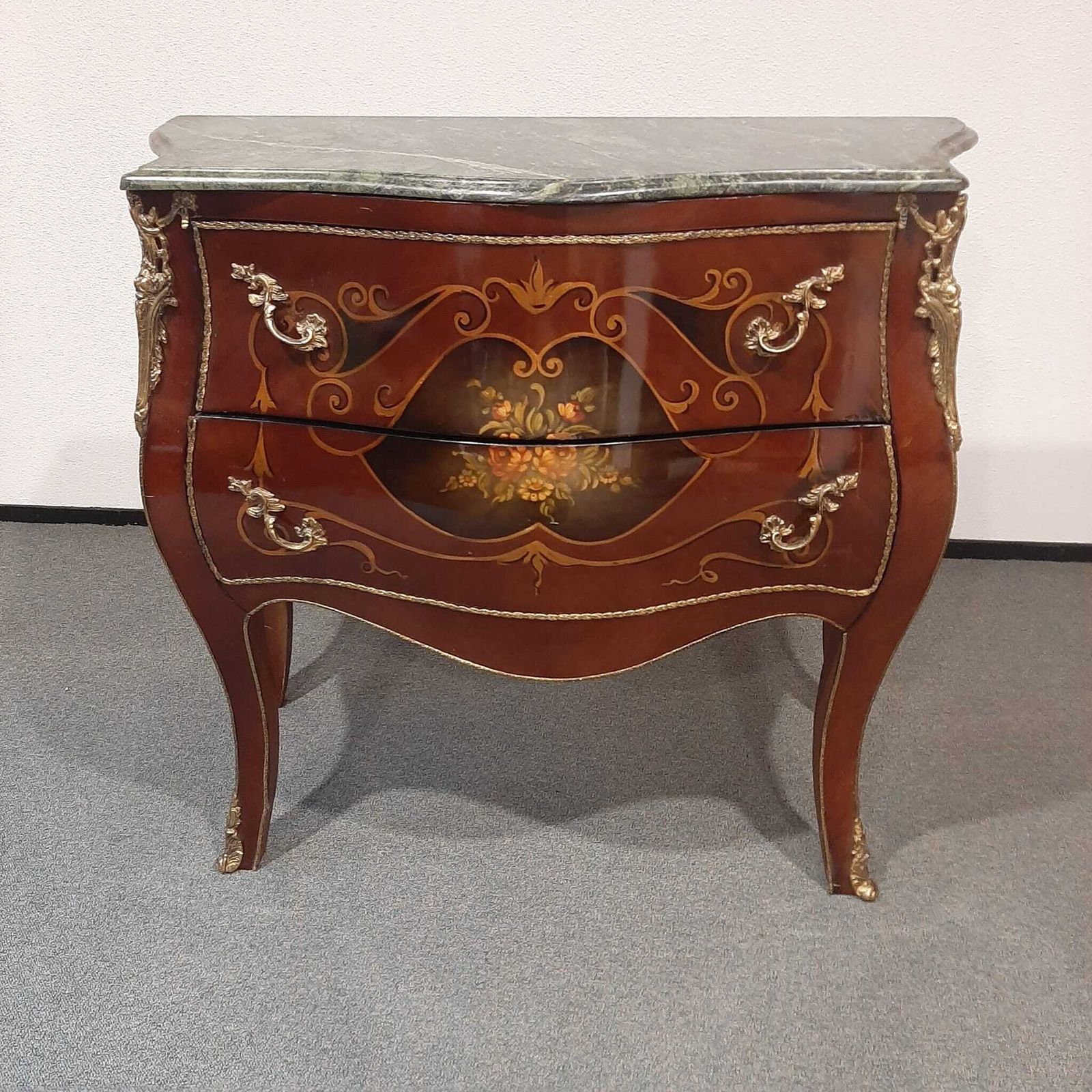 French Style Bombé Commode (Chest Of Drawers) In The Louis XV Style