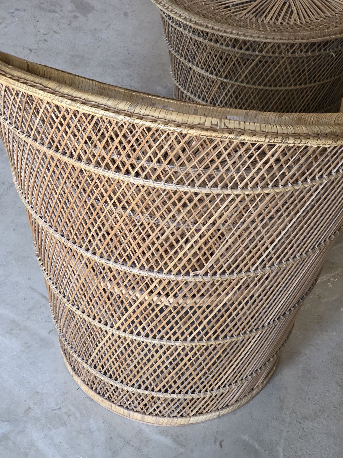 photo furniture Vintage Rattan Lounge Set, 1970s