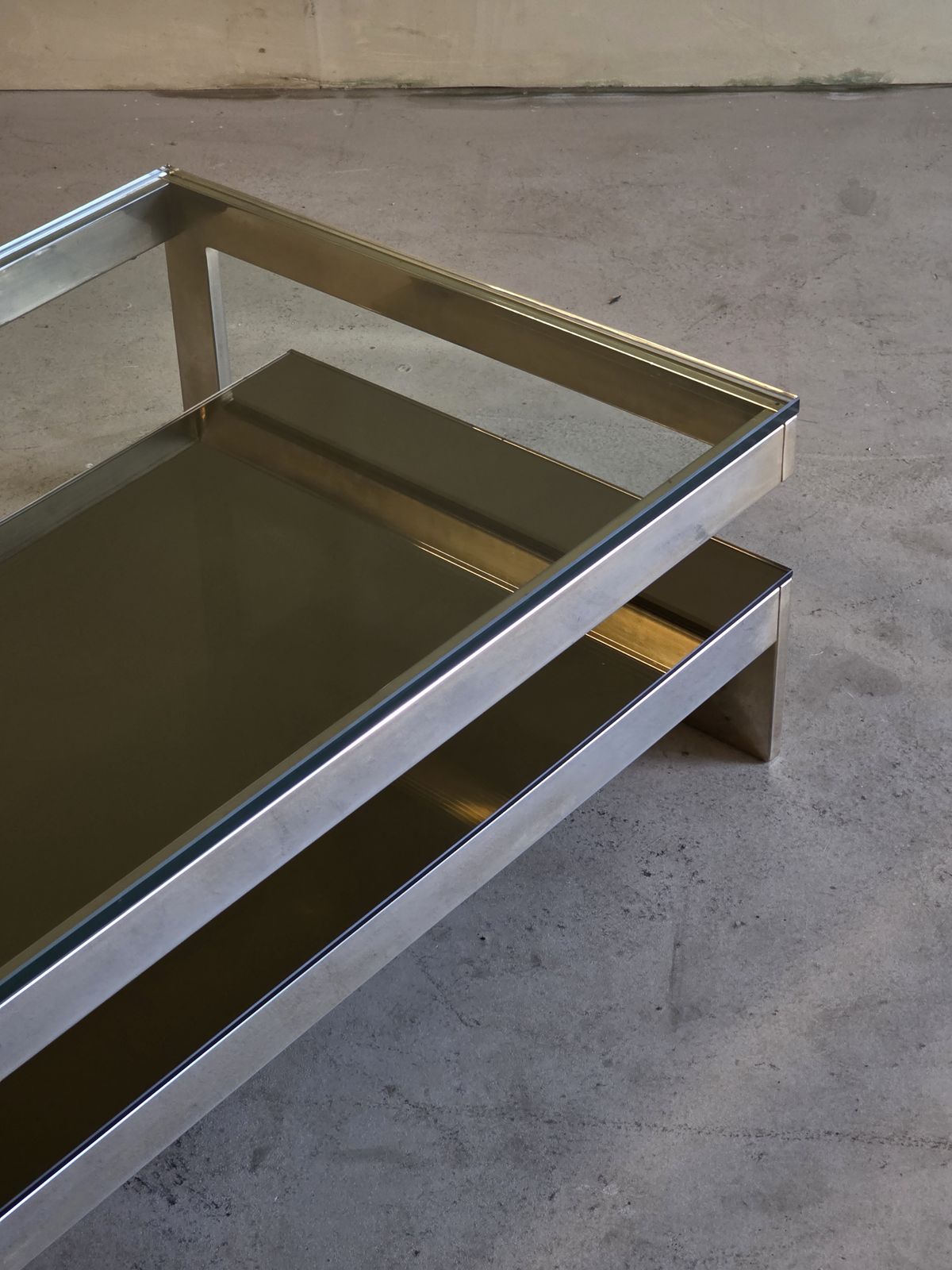 Belgochrom Messing En Glas G Tafel photo vintage