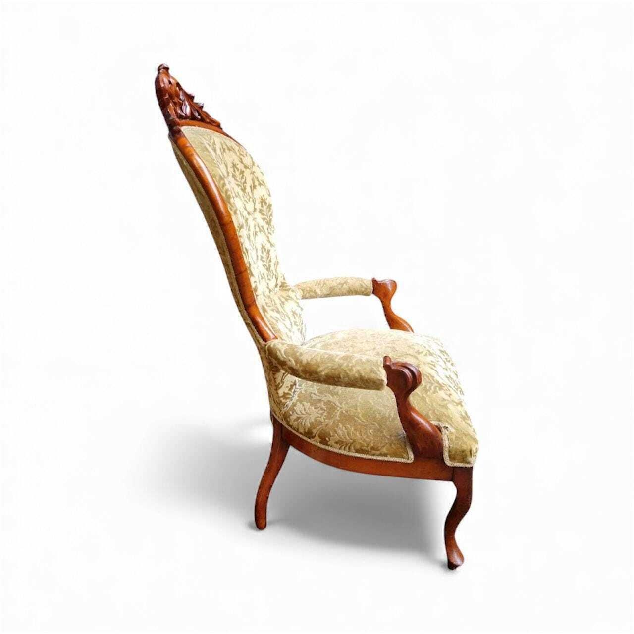 Antique Victorian Mahogany Armchair / C.1880s / Free Delivery photo vinterior