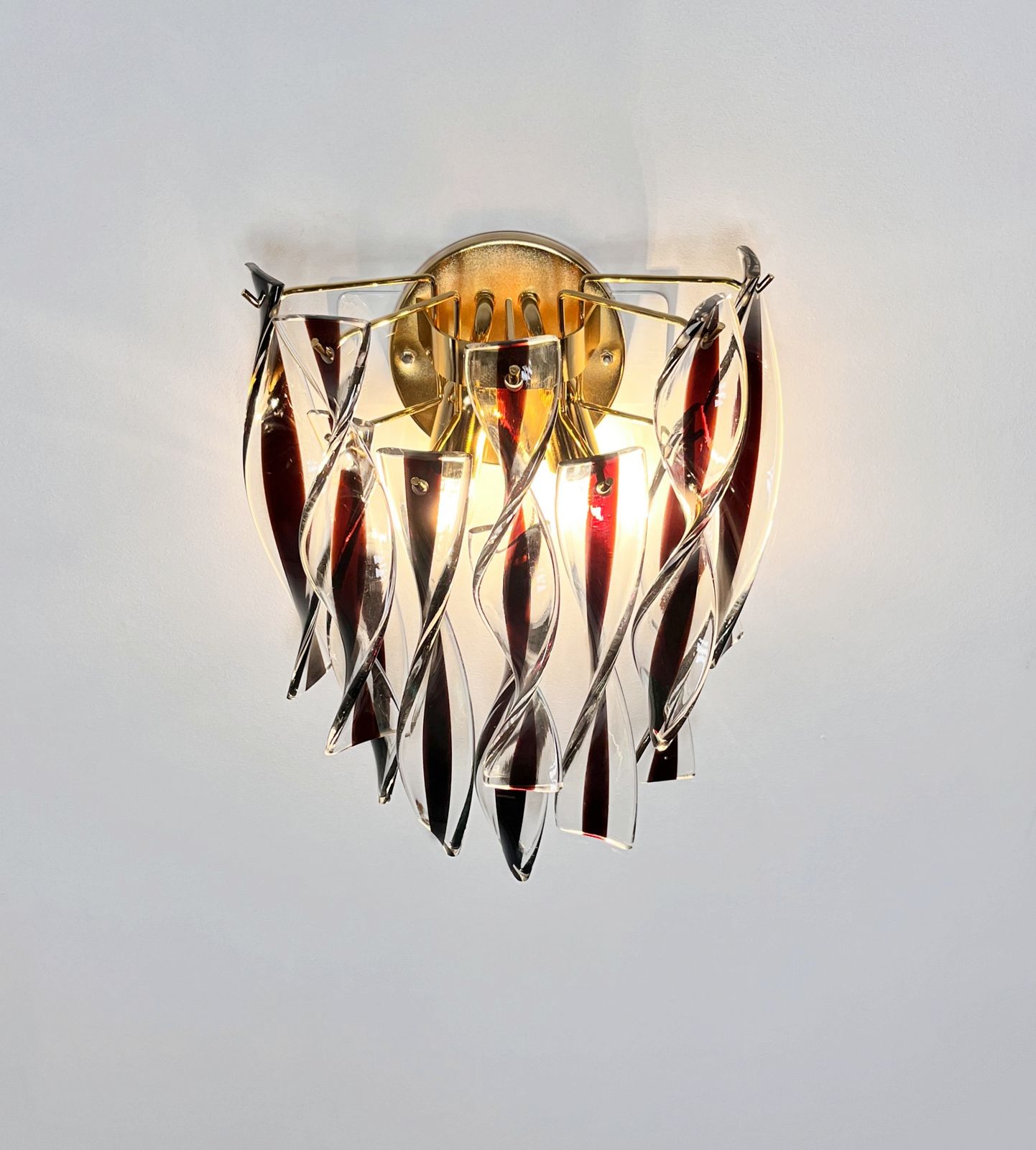 805.0 Pair Of Murano Wall Sconces photo