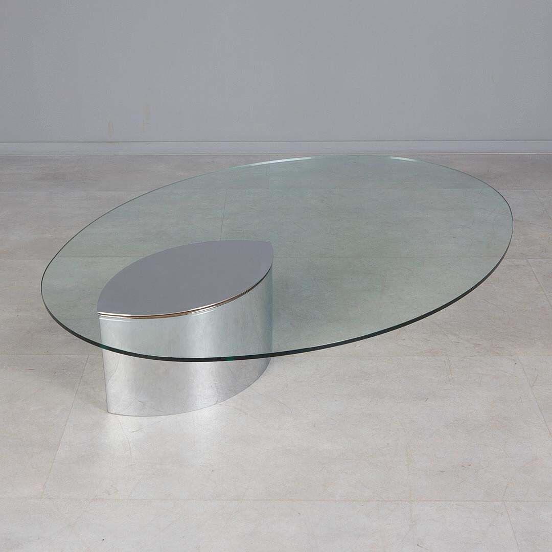 Cini Boeri “Lunario” Coffee Table For Gavina, Italy Circa 1970 photo for sale