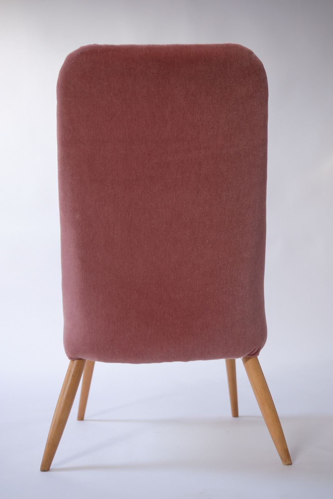 Pink Mohair Velvet Slipper Chair photo vinterior