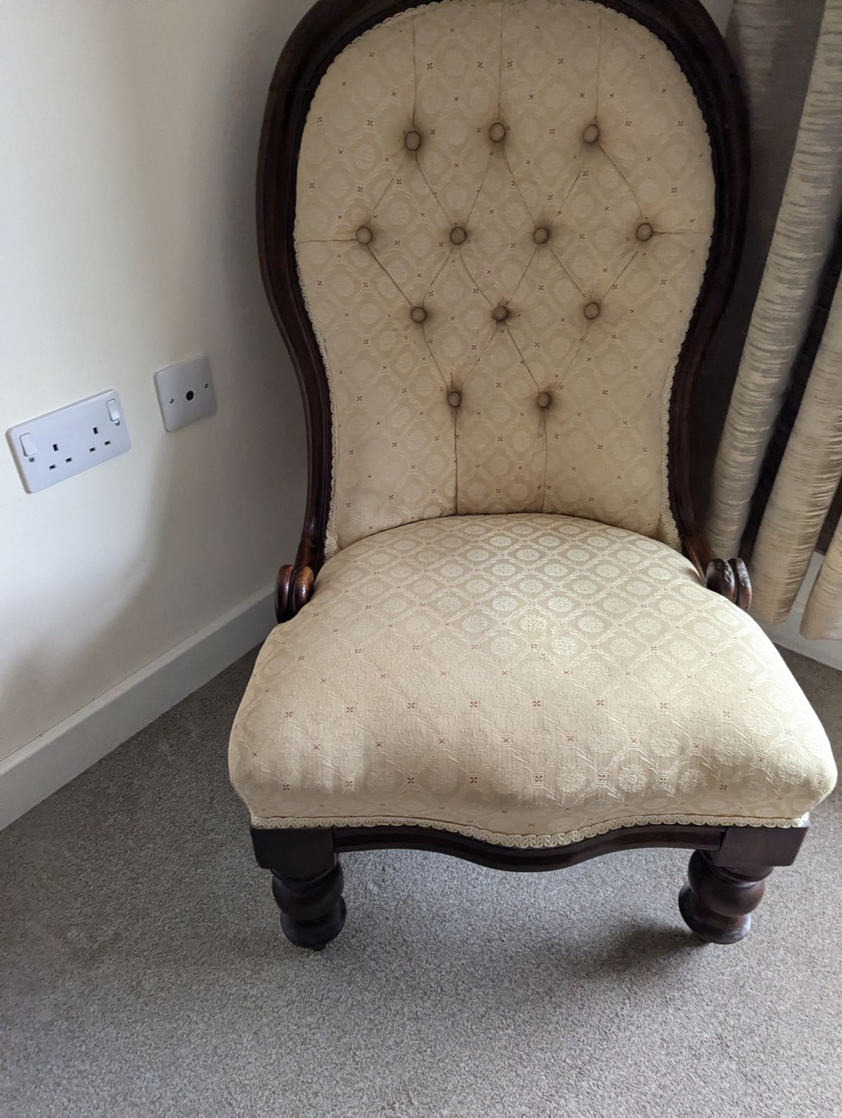 225.0 Victorian Occasional/Dining Chairs With Matching Grandmother/Nursing Chair photo