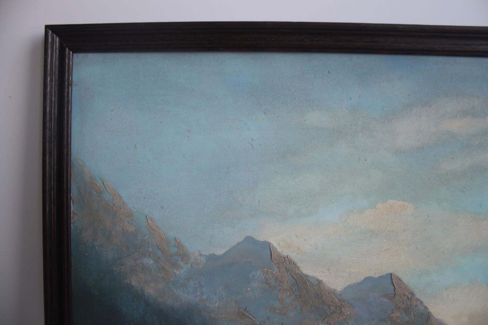 Hand Painted Painting, Oil On Fiberboard, Signed, Czechoslovakia, 1960's. photo buy