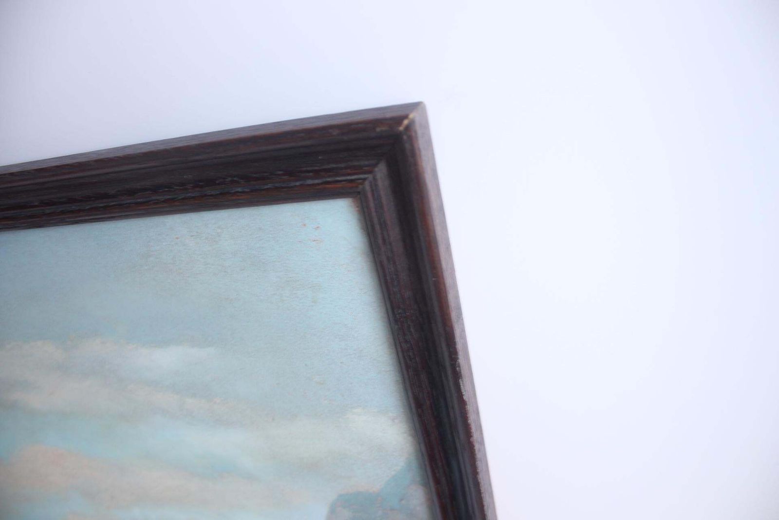 Art Hand Painted Painting, Oil On Fiberboard, Signed, Czechoslovakia, 1960's. photo