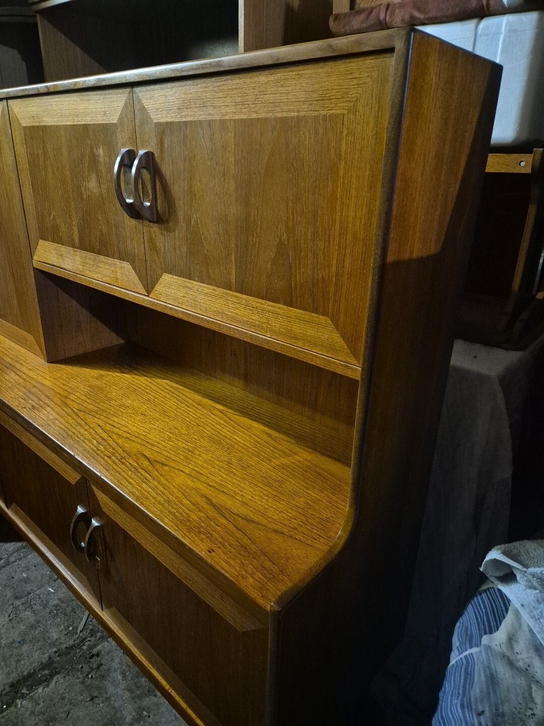 Vintage G Plan Sierra Highboard – Mid Century Modern Teak Cabinet photo 575.0