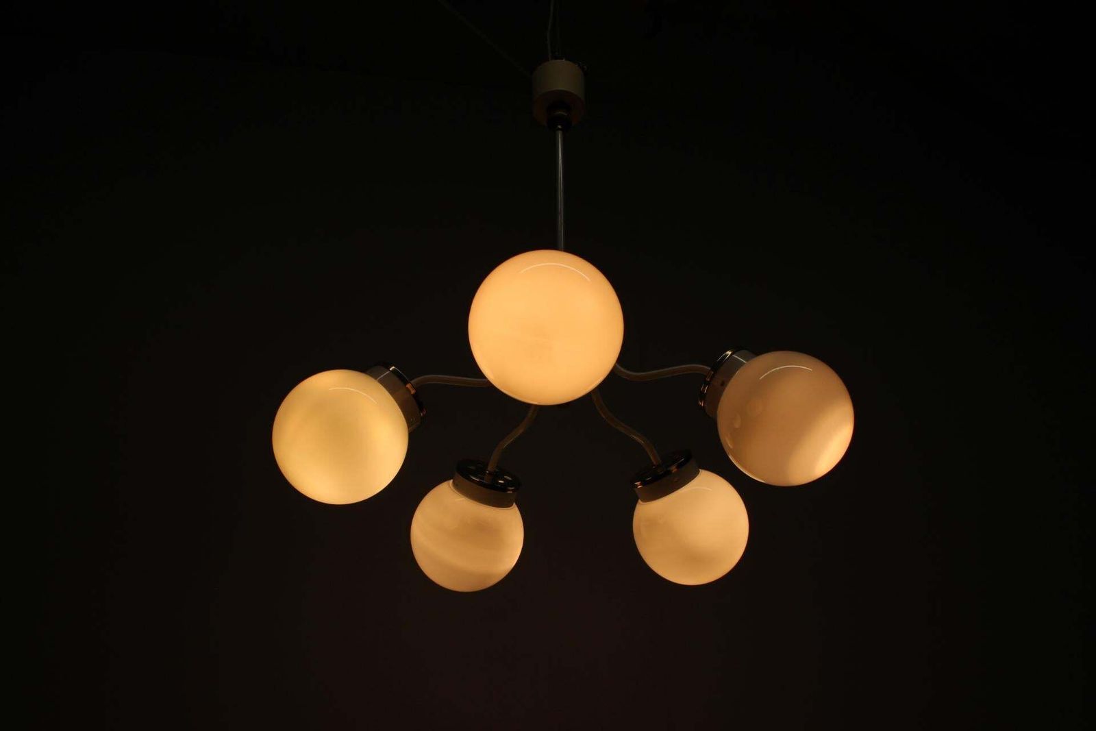 photo for sale 1970s Glass Chandelier, Czechoslovakia