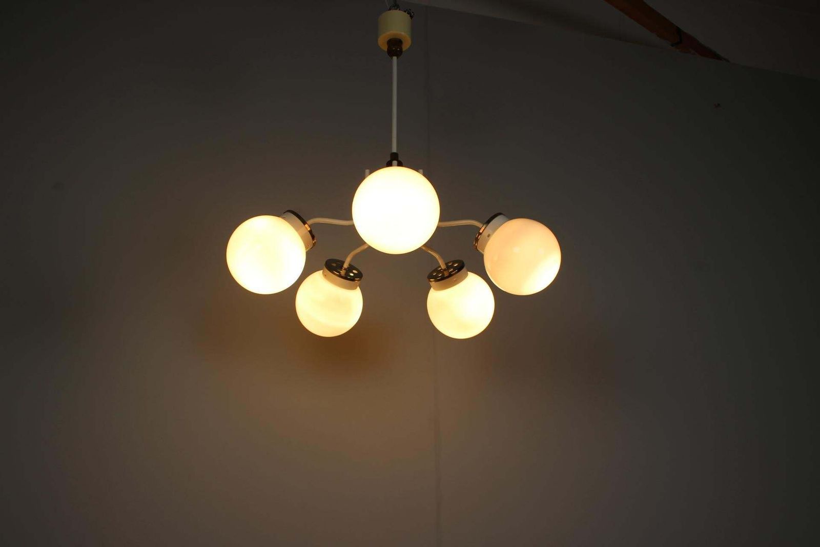 photo buy 1970s Glass Chandelier, Czechoslovakia