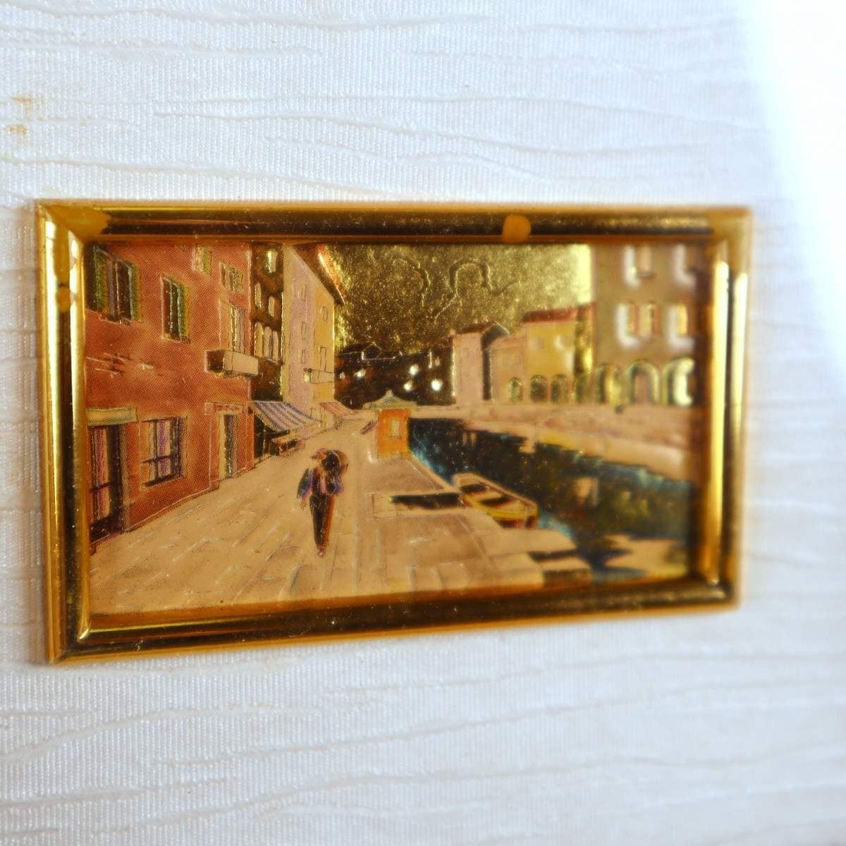 4 Pieces Of Vintage Chromolithographs On Precious Metals photo furniture
