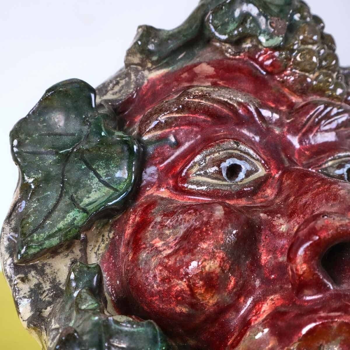 Bacchus Mask Sculpture In Ceramic By Seminara Paolo Condurso photo furniture