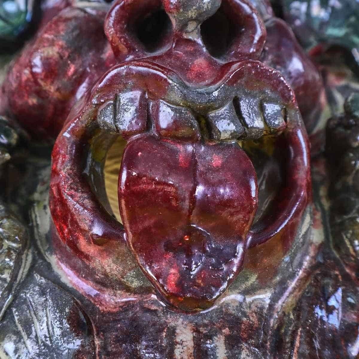 Bacchus Mask Sculpture In Ceramic By Seminara Paolo Condurso photo Art