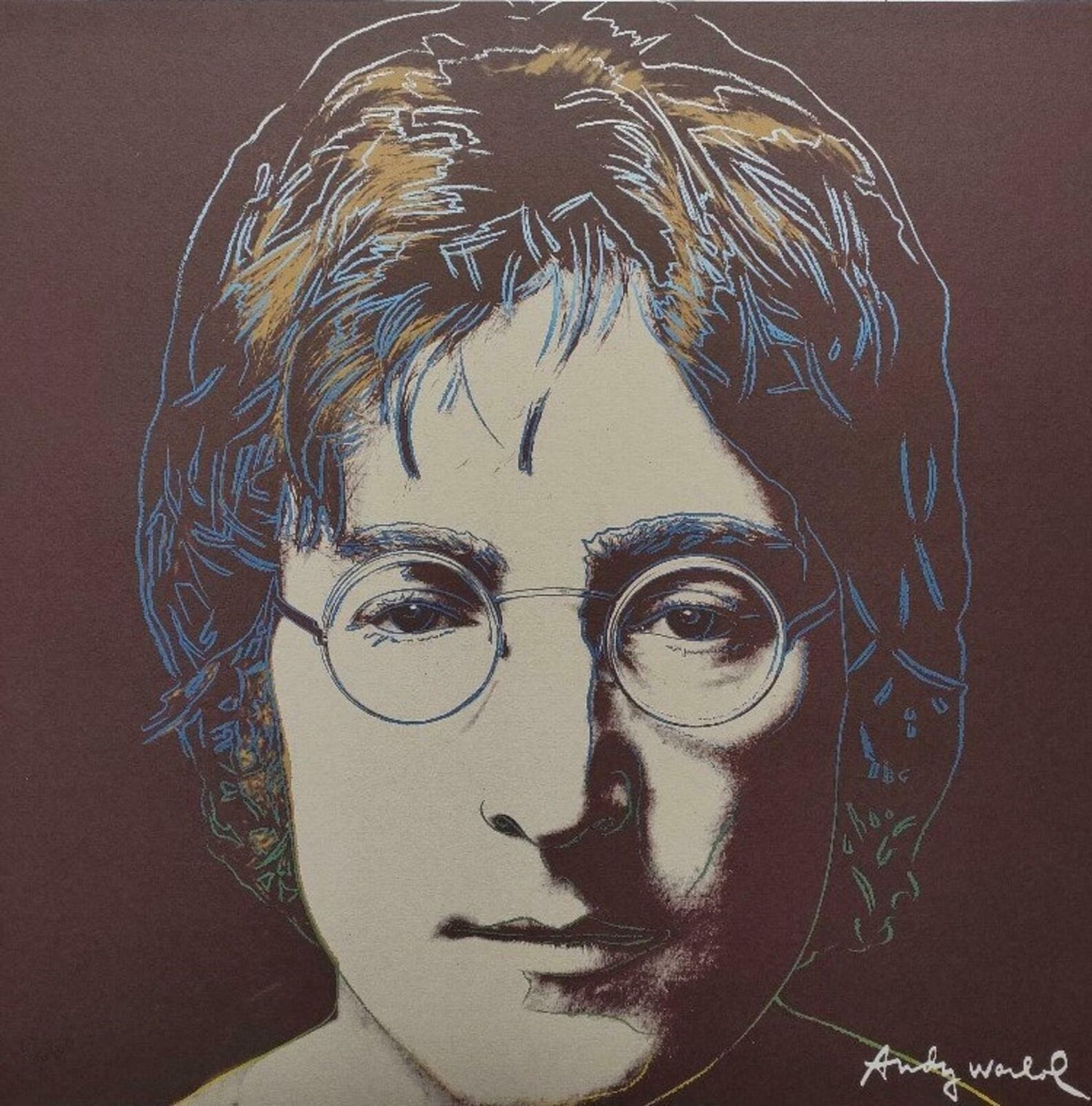 1980's Carnegie Museum Of Art Andy Warhol John Lennon Lithograph