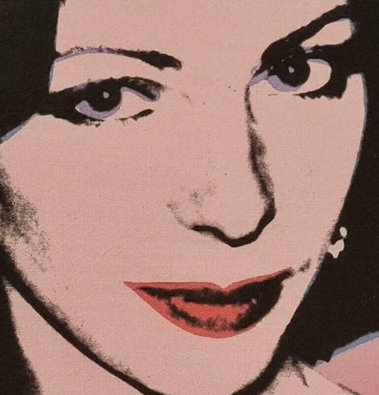 1980's Andy Warhol Portrait Of A Celebrity In Pink photo Art