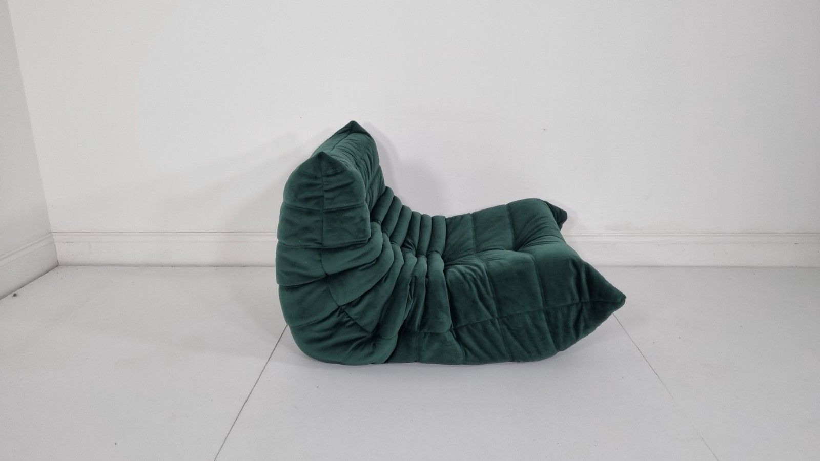Ligne Roset Togo Chair In Luxurious Deep Green Velvet Immaculate photo buy