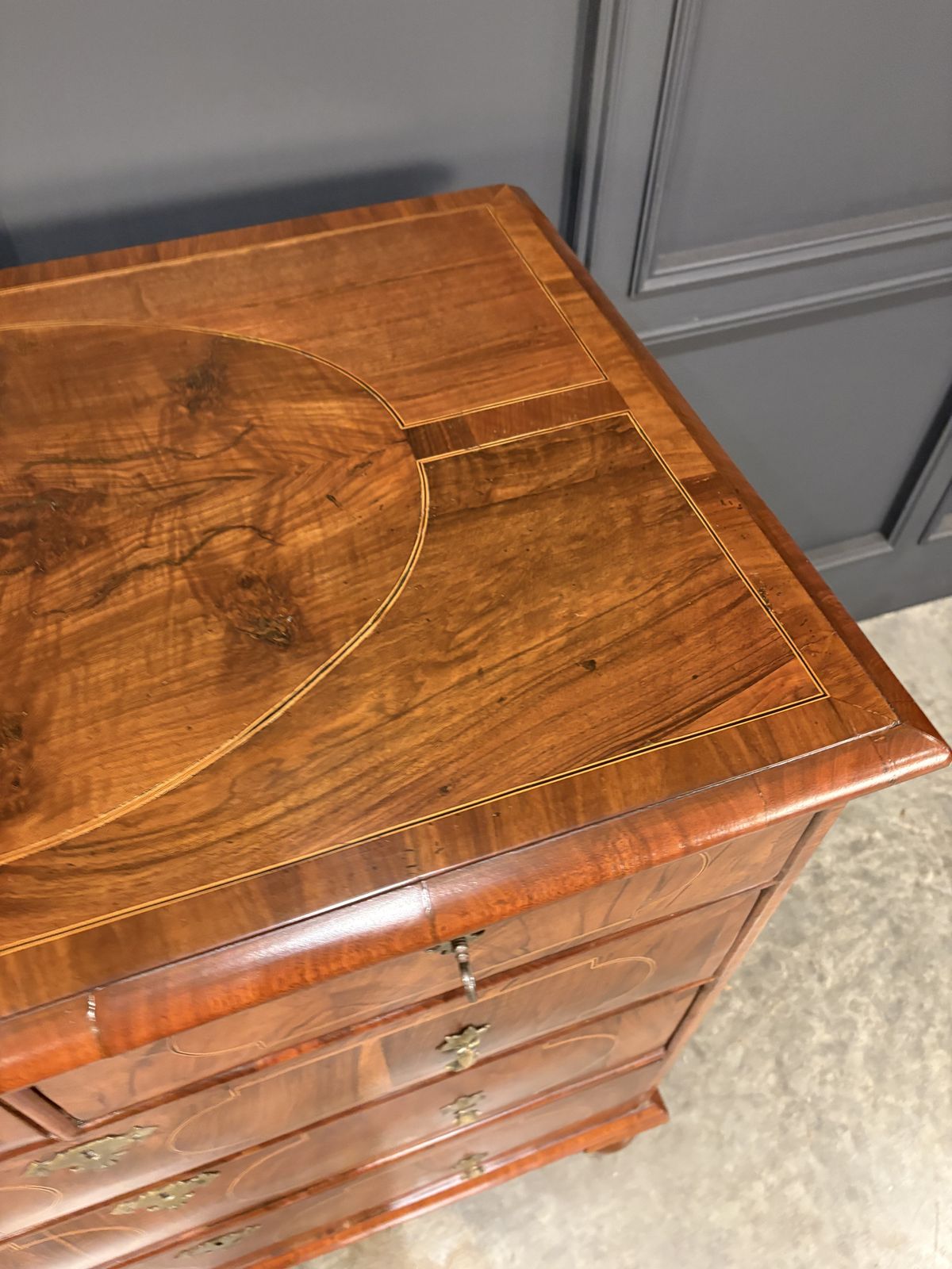 photo for sale Fine William & Mary Walnut Chest Of Drawers