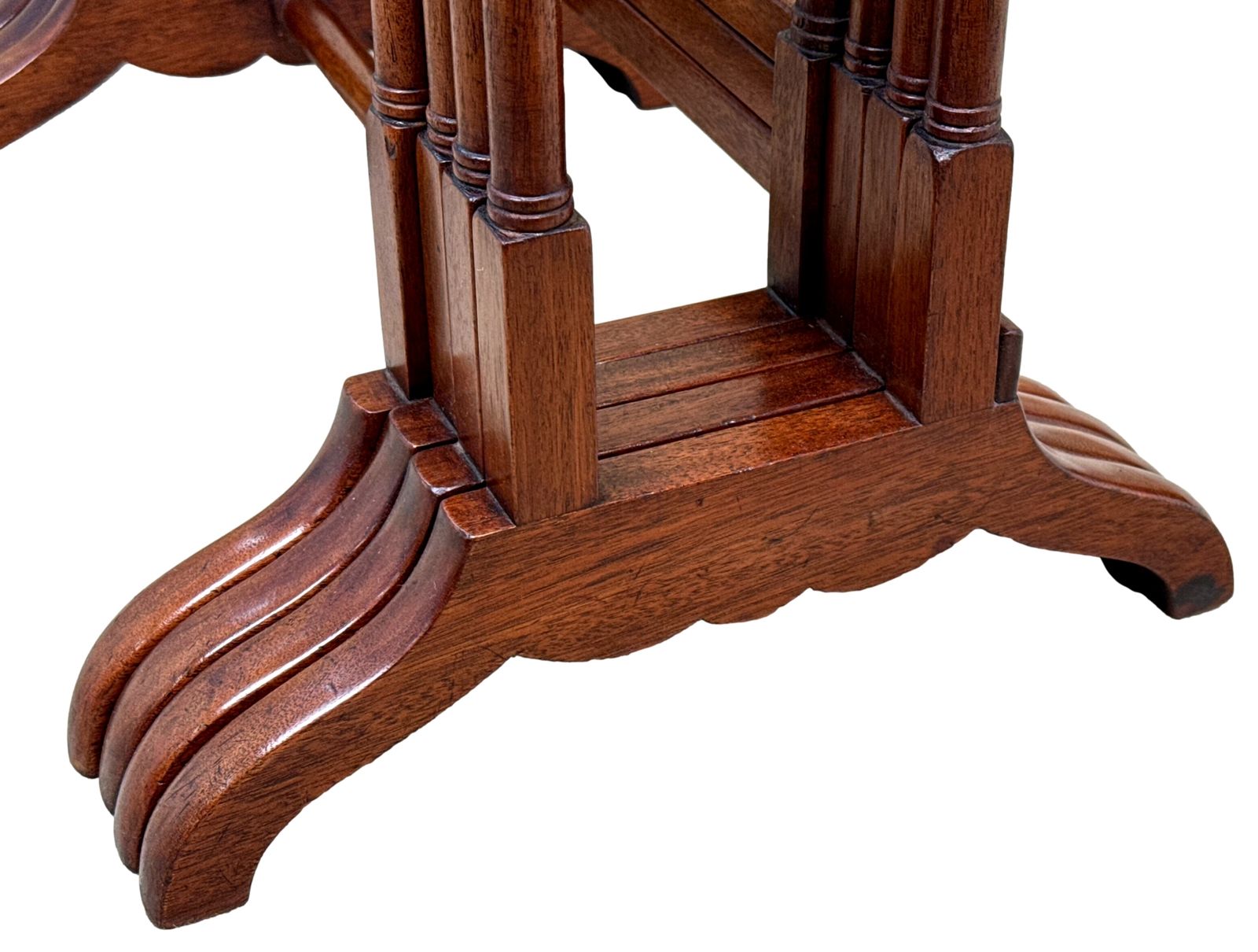 19th Century Mahogany Quartetto Nest Of Four Coffee Tables (England, Circa 1860) photo Furniture