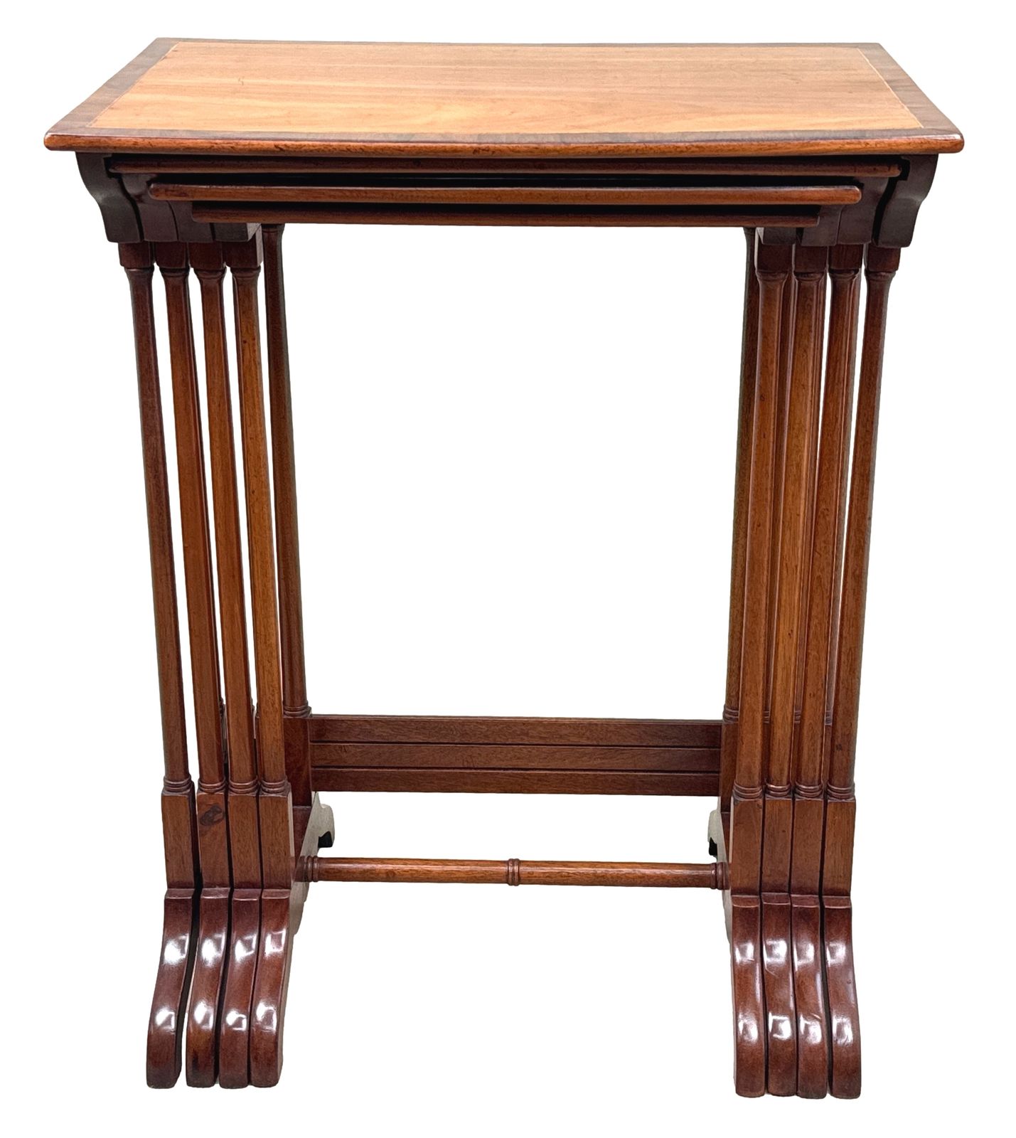 photo furniture 19th Century Mahogany Quartetto Nest Of Four Coffee Tables (England, Circa 1860)