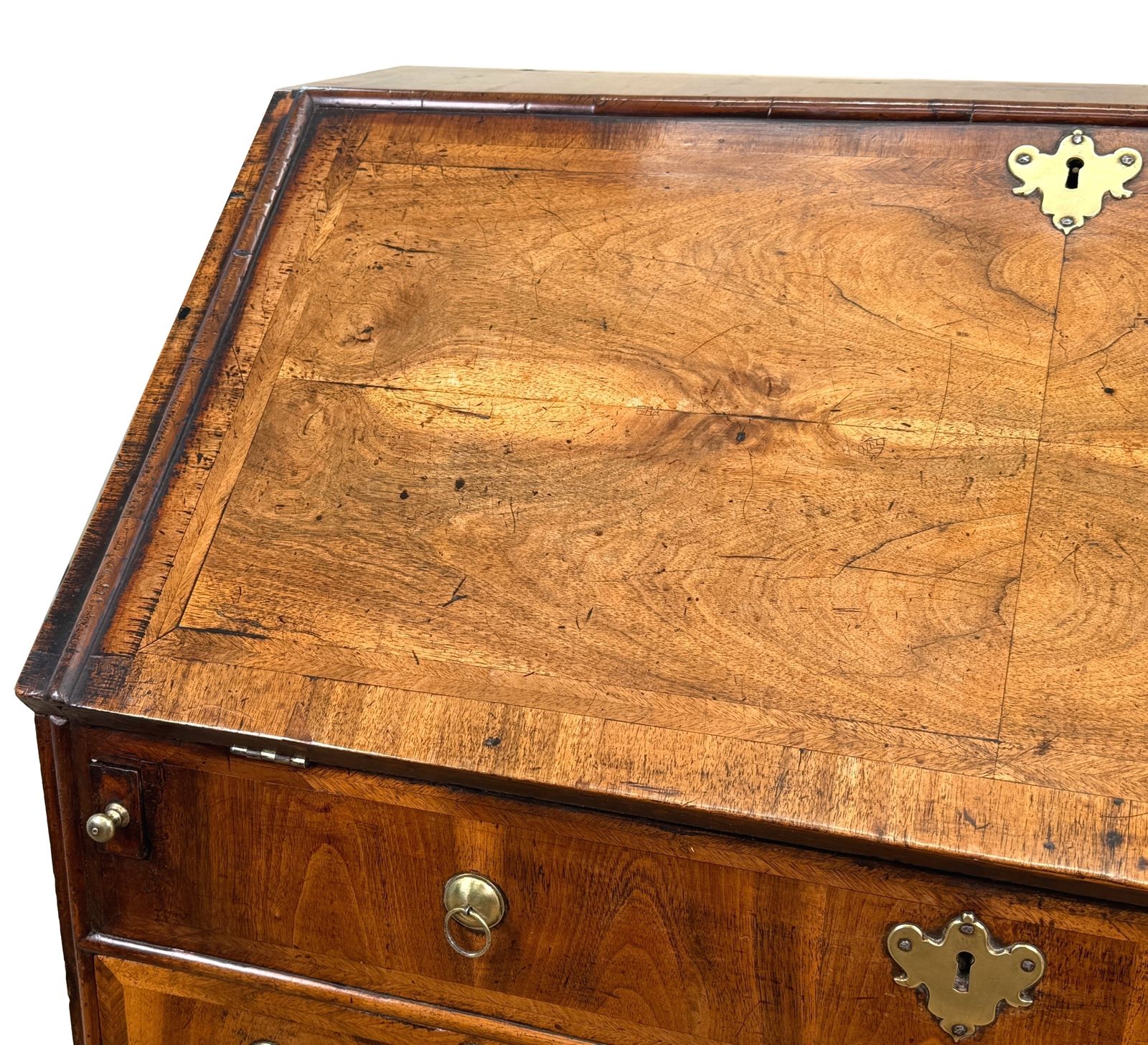 Queen Anne Early 18th Century Walnut Bureau (England, Circa 1705) photo 7500.0