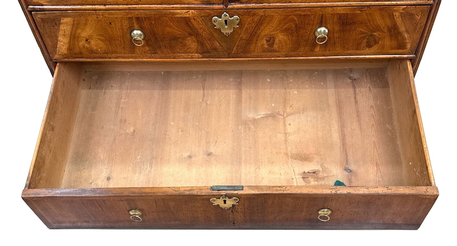 7500.0 Queen Anne Early 18th Century Walnut Bureau (England, Circa 1705) photo