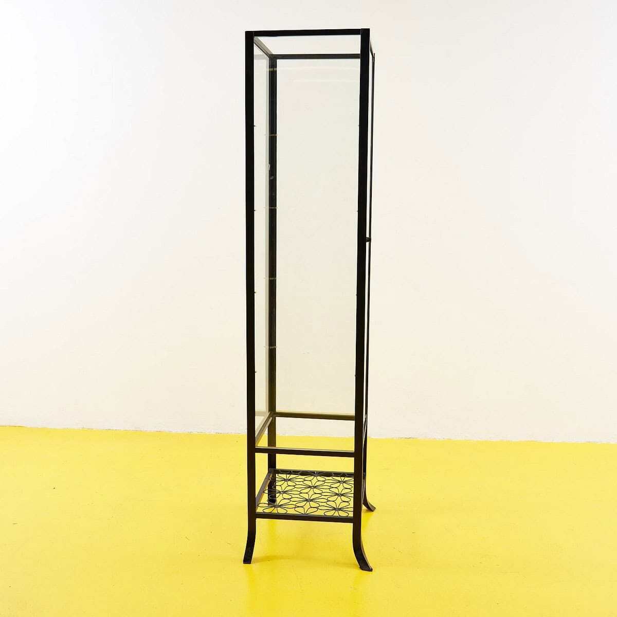 Showcase With Transparent Metal Structure On 4 Sides photo vintage