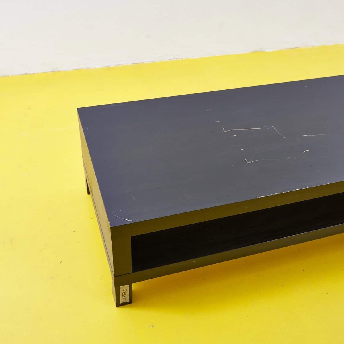 Simple Coffee Table In Contemporary Dark Wood photo furniture