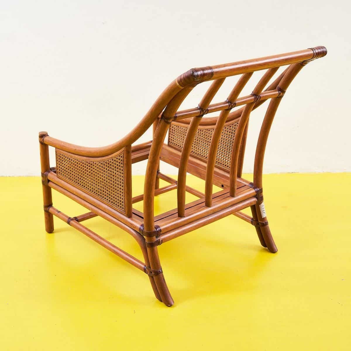 Gervasoni Vintage Bamboo Cane Armchair photo vinterior