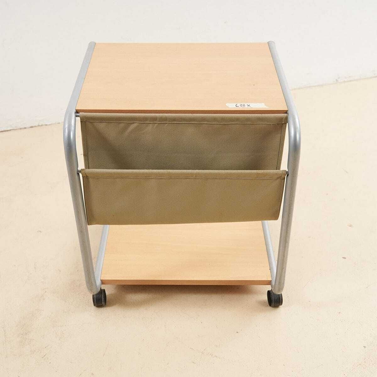 Multifunctional Trolley With Wooden Shelves photo furniture