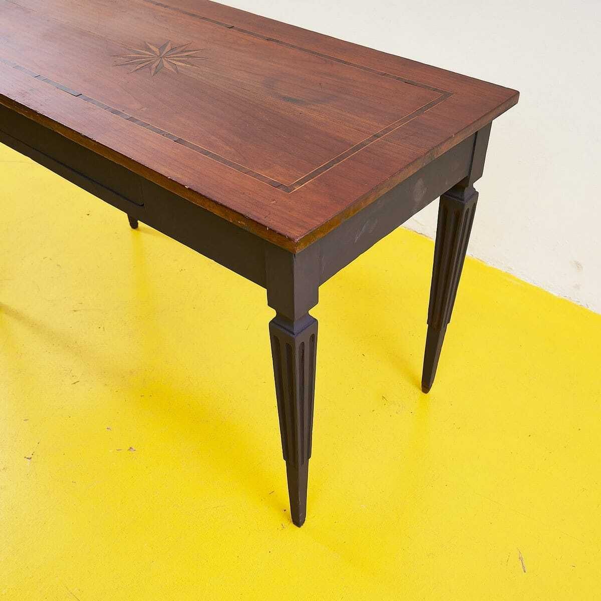 Elegant Inlaid Wooden Table, 1980s photo Furniture