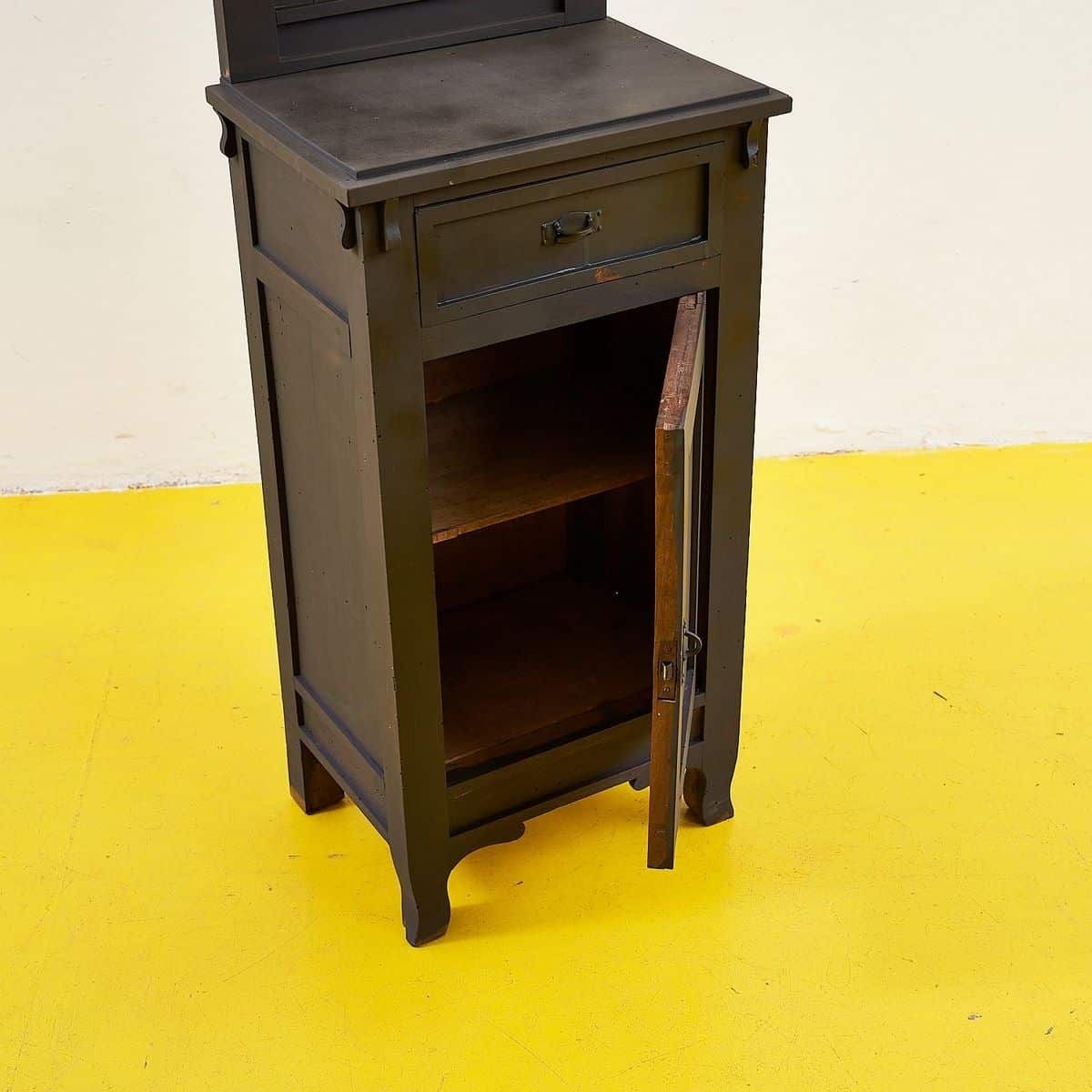Vintage Wooden Bedside Table From The 1940s photo Furniture
