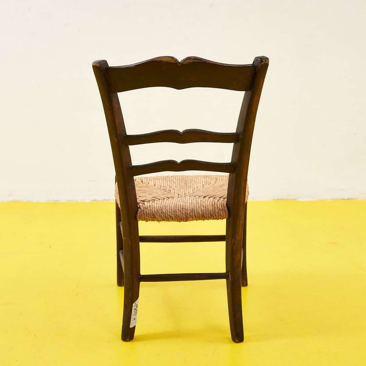 Wooden Chair With Braided Seat From The Early 1900s photo 174.0