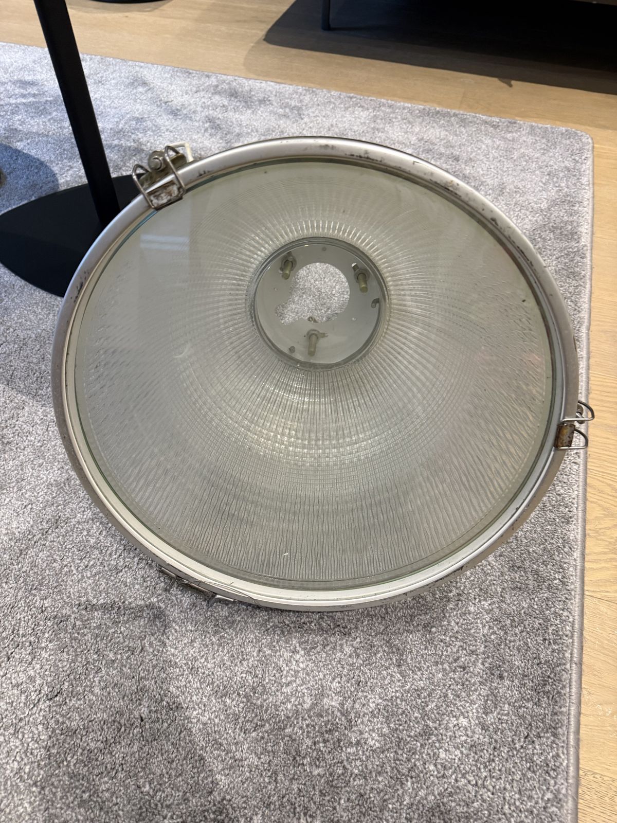 Glass Industrial Style Large Pendant Shade photo furniture