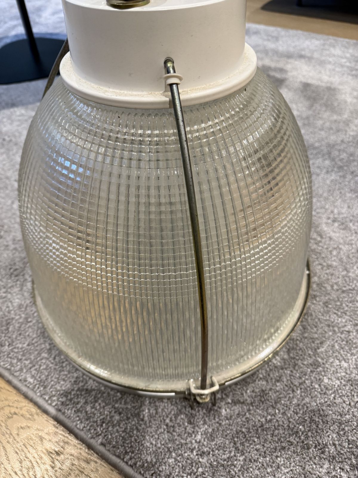 Glass Industrial Style Large Pendant Shade photo for sale
